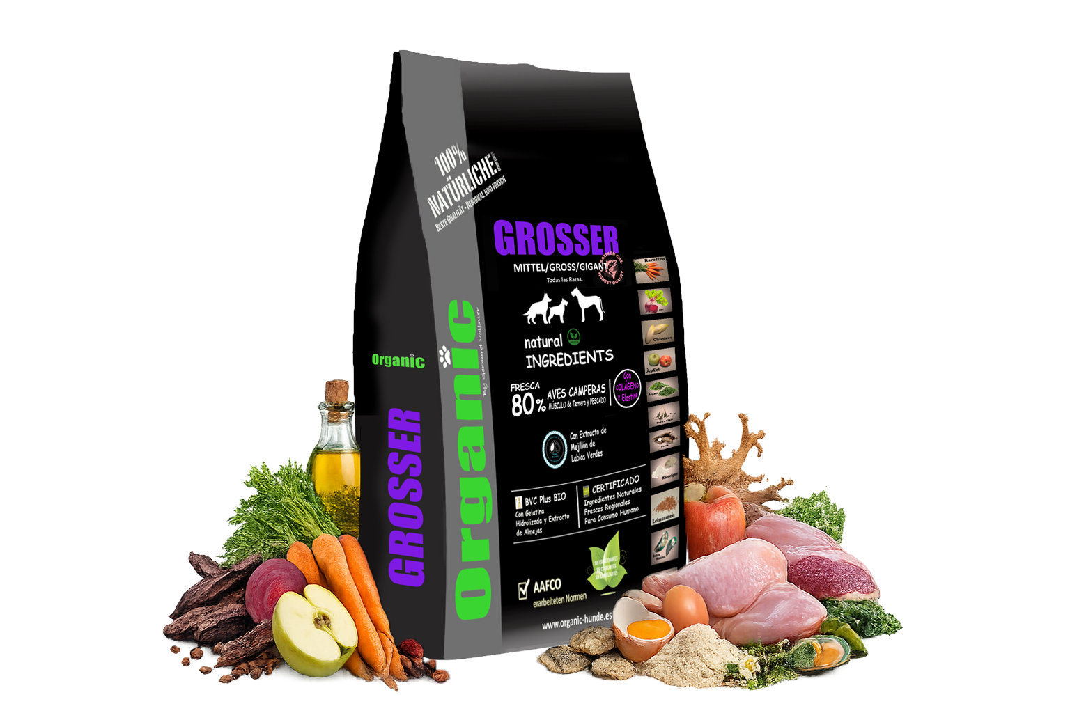 Grosser con sus ingredientes