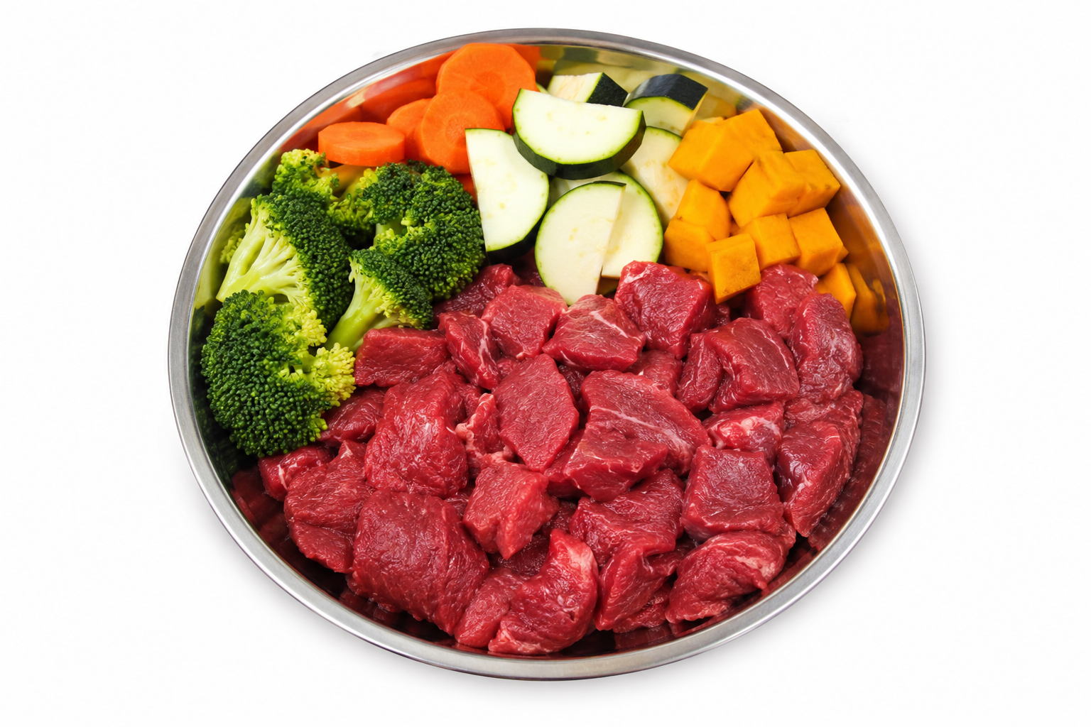 Alimentación BARF para perros con carne fresca y verduras naturales Organic Hunde